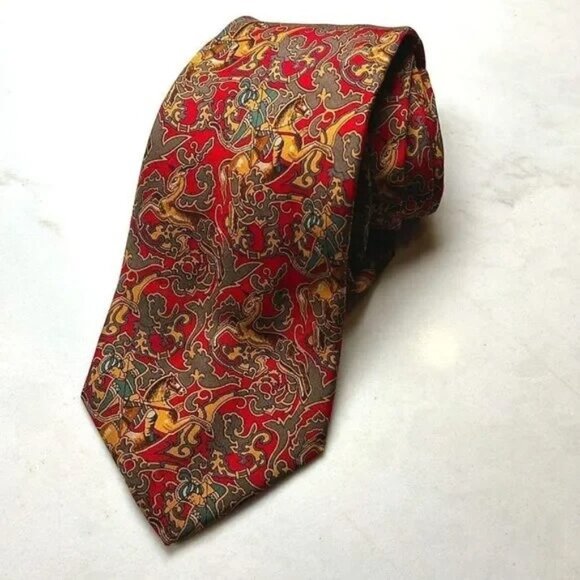 Salvatore Ferragamo Vintage Silk Neck Tie - Picture 1 of 6